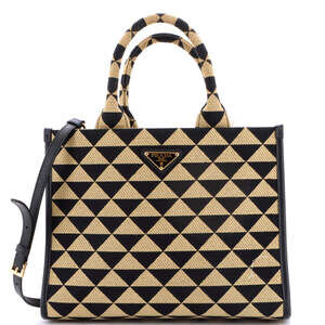 Prada Symbole Shopper Tote Jacquard #247950P20B